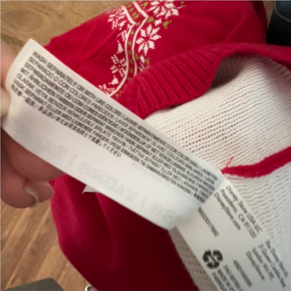 Disney Store Minnie Mouse Christmas Holiday Red Sweater Size 5/6 - Picture 13 of 15